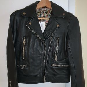 Women’s black Manoush leather jacket